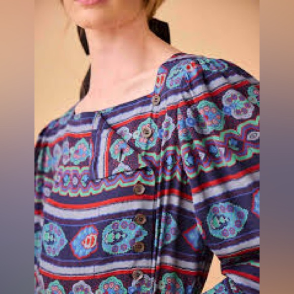 Hunter Bell Multicolor Long Sleeve Dress - Picture 4 of 13